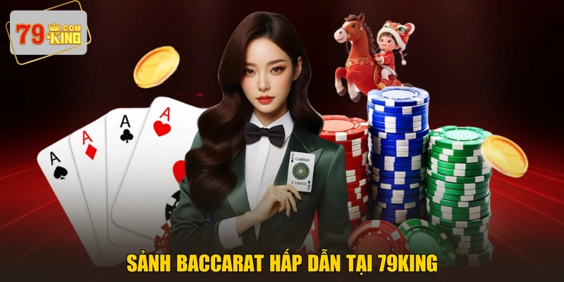 Sảnh Baccarat hấp dẫn tại 79KING